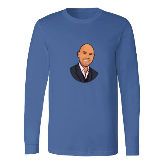 Discover Dwayne Johnson Cartoon Caricature.png Long Sleeves