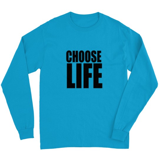 Discover George Michael Choose Life Long Sleeve T Shirts, 80s Slogan Long Sleeve T Shirts, Celebrity Retro Vintage Long Sleeve T Shirts