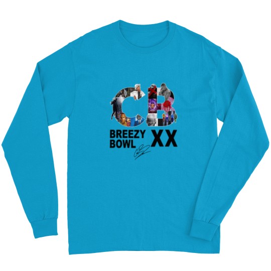 Discover Breezy Bowl XX Long Sleeve T Shirts, Chris Brown Breezy Bowl XX Tour Long Sleeve T Shirts