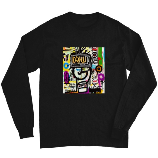 Discover donut grafi art pop design costume kids women men Long Sleeves