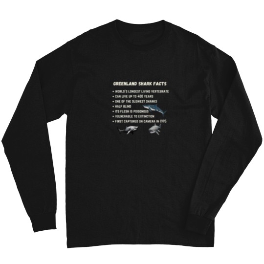 Discover greenland shark facts Long Sleeves