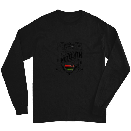 Discover Womens Juneteenth Celebrate Freedom VNeck Long Sleeves