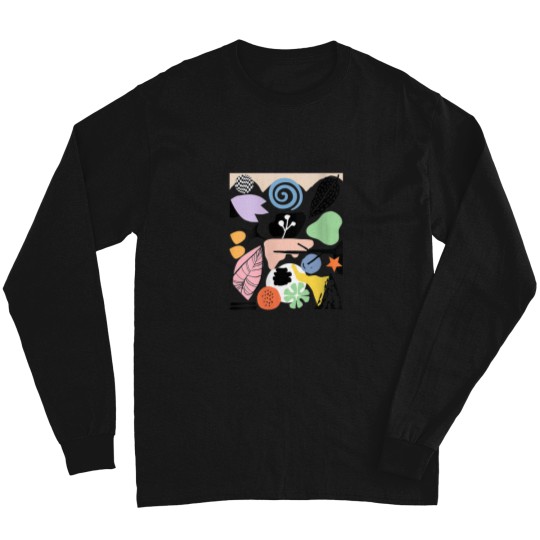 Discover Womens Lover of Abstract ART Minimal Colorful De Long Sleeves