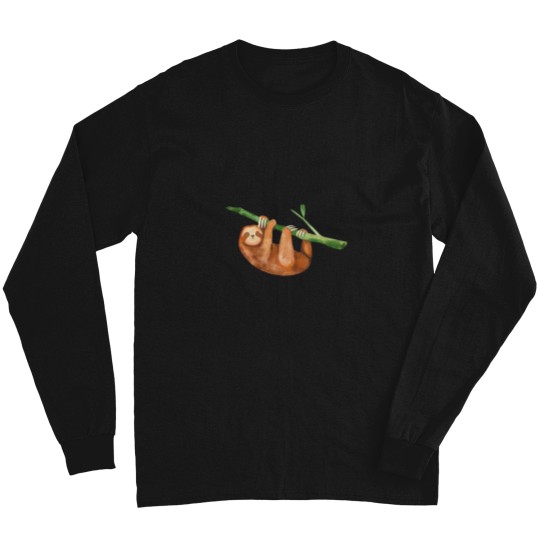Discover Kawaii sloth watercolor Active Kawaii sloth watercolor Active Long Sleeves