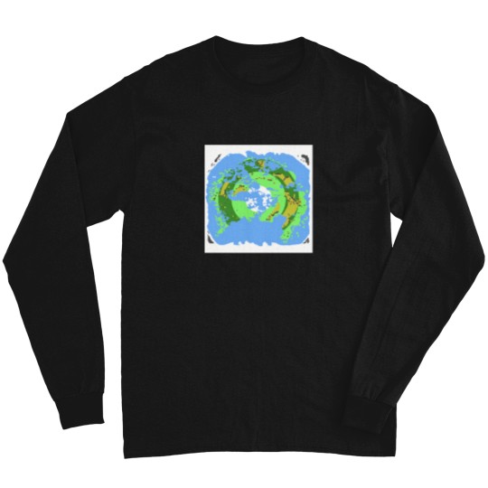 Discover North Pole Centred Fantasy Map 1743 Long Sleeves