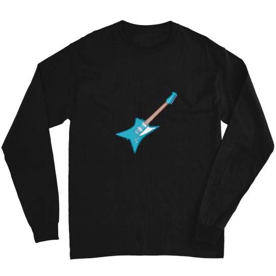 Discover electrics blue guitar Long Sleeves