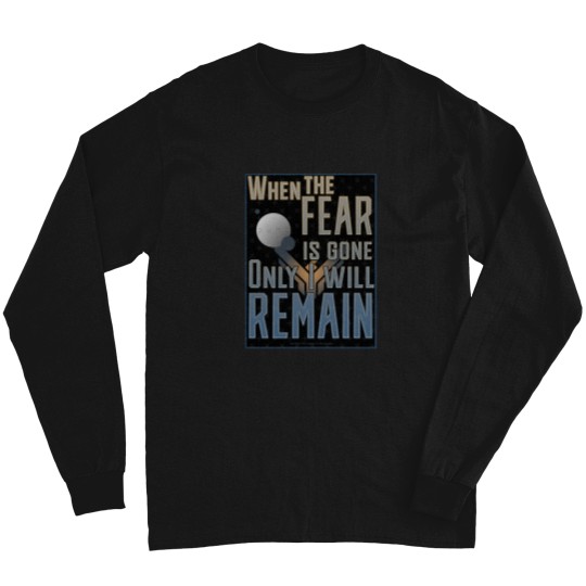 Discover Fear is the Mind Killer, ne 2020, Face my Fear, une 2021, beyond fear, Destiny Awaits, book cover Long Sleeves
