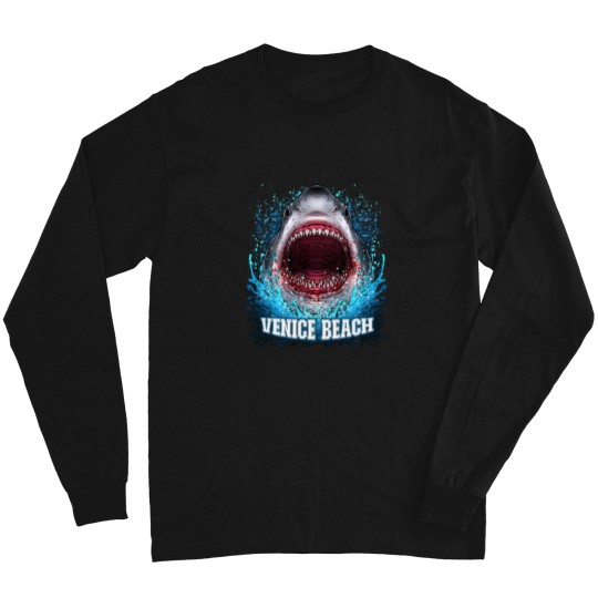Discover Venice Beach Florida Vacation Great White Shark Beach Trip Long Sleeves
