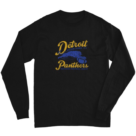 Discover detroit panthers football 1 Long Sleeves