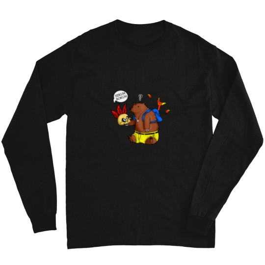 Discover A Confused Bear and his Bird Long Sleeves