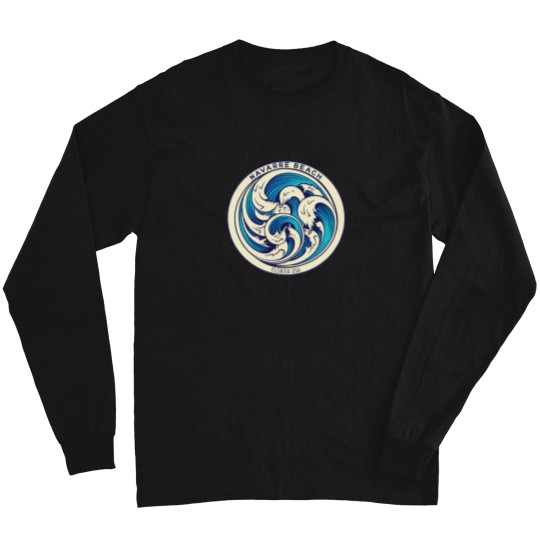 Discover Navarre Beach Waves T-Shirt Long Sleeves