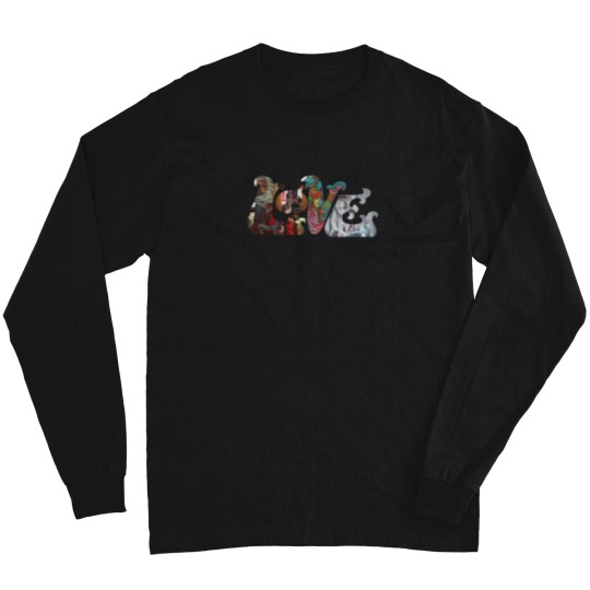 Discover Arthur-Lee-And-Love-Album-Logo T-Shirt Long Sleeves