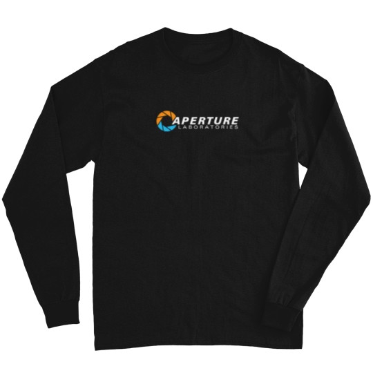 Discover Portal  Aperture Science Logo Colors T-Shirt Long Sleeves