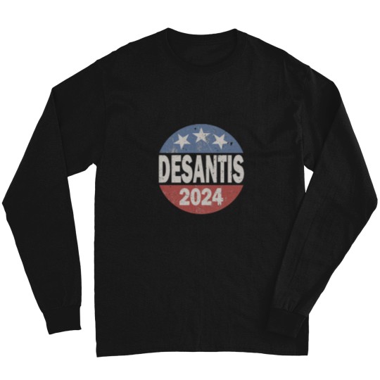 Discover Vintage Distressed DeSantis For President In 2024 Long Sleeves