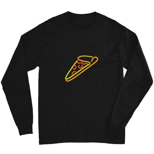 Discover Neons Pizza Sign Art Long Sleeves