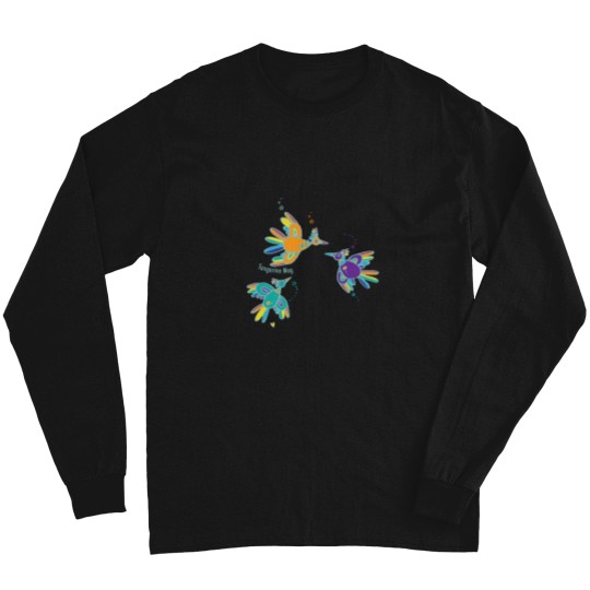 Discover Feathered Friends in Flight Premium Scoop Long Sleeves
