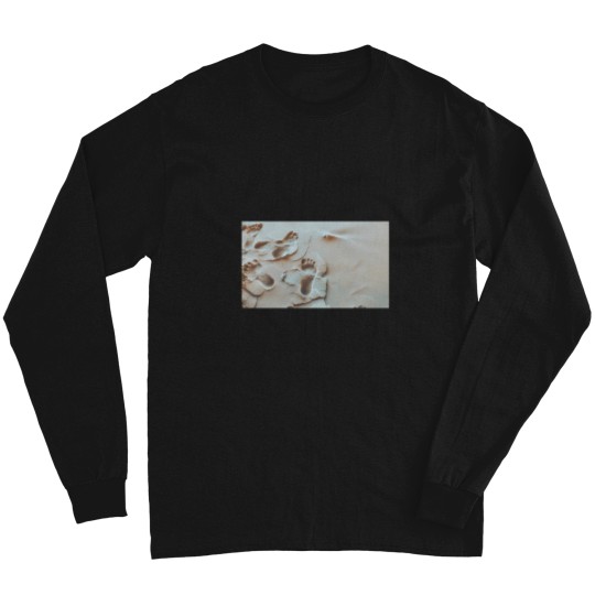 Discover Foot Prints In The Sand Long Sleeves