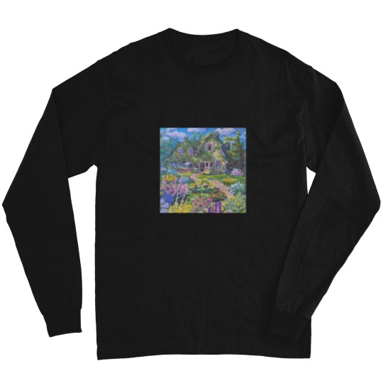 Discover kiki_s delivery service house pastel kawaii painting 2022 Long Long Sleeves