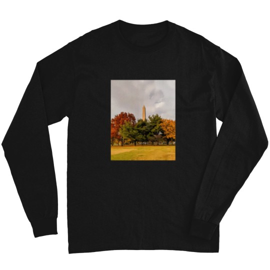 Discover Washington Monument in the fall Long Sleeves