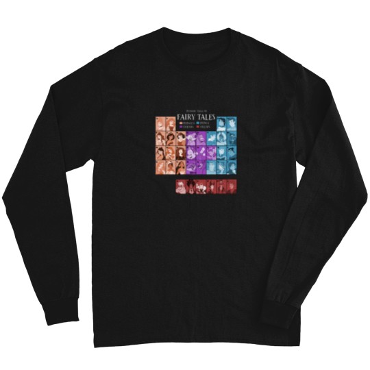 Discover Disneyyy-Princess-Periodic-Table-Fairy-Tales-Sweatshirt-Sweatshirt Long Sleeves