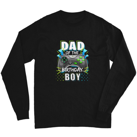 Discover Dad Of The Birthday Boy Matching Video Gamer Birthday Party Long Sleeves