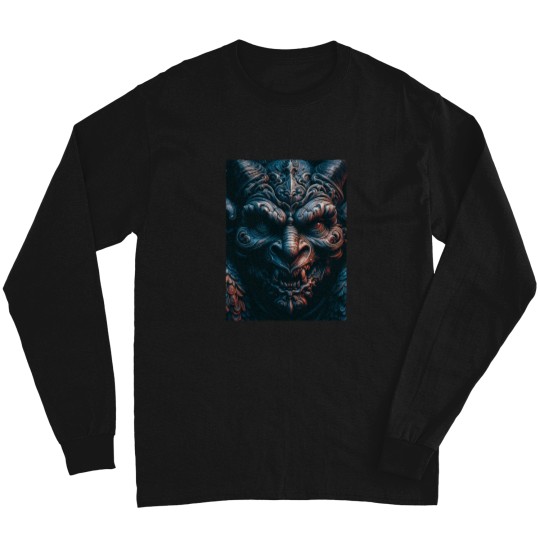 Discover A Gargoyle in stone with its demonic laugh Long Sleeves