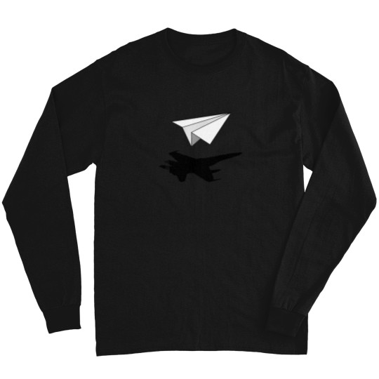 Discover Aeronautical-Engineer-Paper-Airplane-T-Shirt Long Sleeves