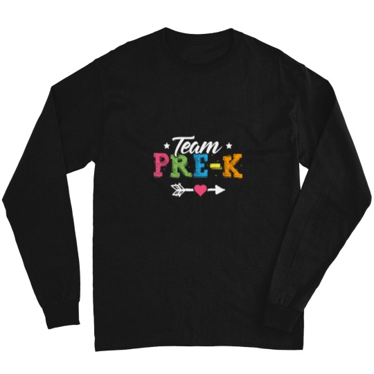 Discover Team Pre-K Teacher Student Back To School Long Sleeves