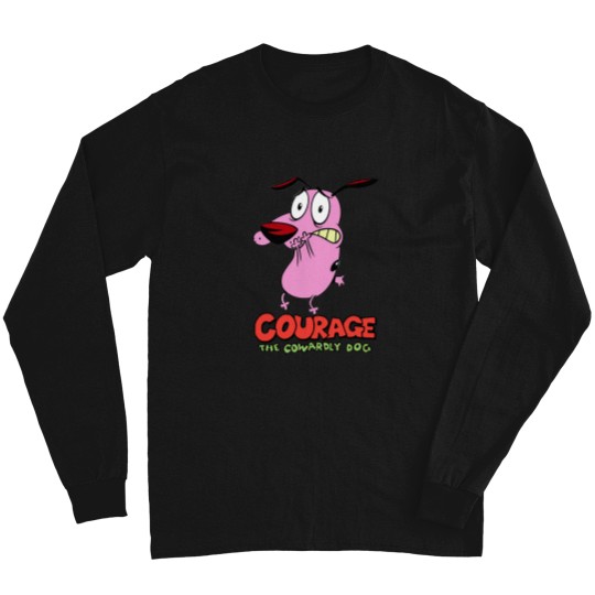 Discover scare The courage Pink color animalgift for fans Long Sleeves