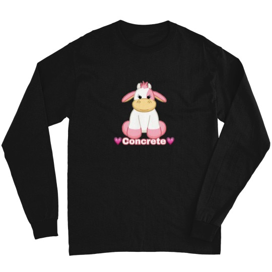 Discover Webkinz Pink Concrete Cow Meme  Sticker 5145 Long Sleeves
