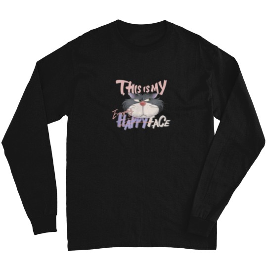 Discover Disneyyy-Villains-Lucifer-This-Is-My-Everyday-Happy-Face-Logo-T-Shirt Long Sleeves