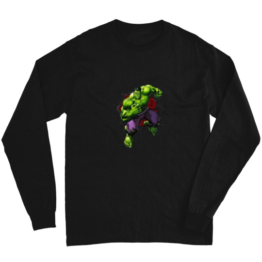 Discover Hulk Smash Marvell Movie Design Hulk Marvell // Marvell Hulk Cartoon Hulk Marvell Design Long Sleeves
