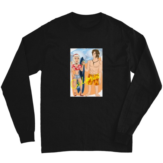 Discover California-Couple-(Human-States-150) T-Shirt Long Sleeves