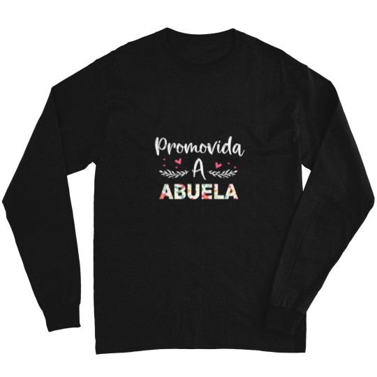 Discover Promovida A Abuela Spanish Baby Shower Mexican Grandma Long Sleeves