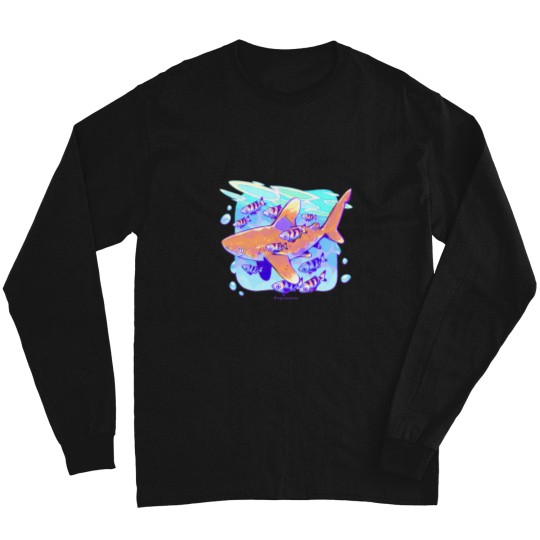 Discover Oceanic Whitetip Anatomy Sunaookami Shiroko Blue Archive Sticker Long Sleeves