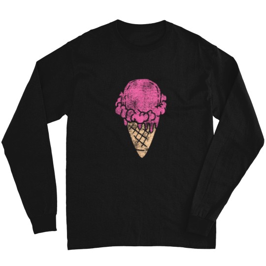 Discover Ice-Cream-Strawberry-Gift-T-Shirt Long Sleeves