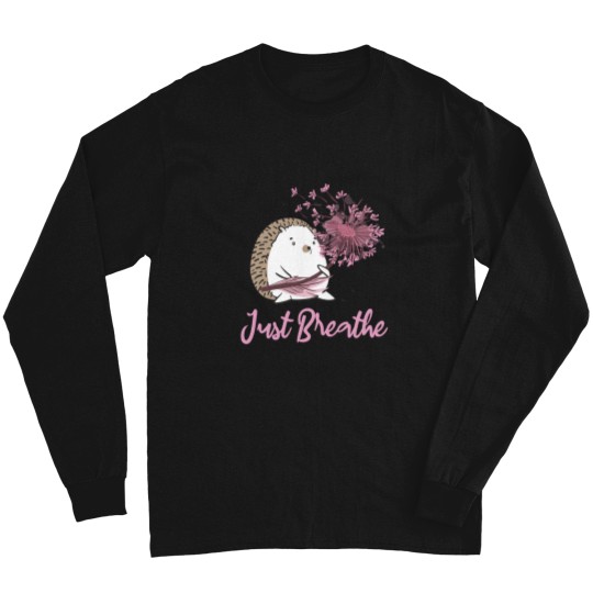 Discover Just Breathe Dandelion Wildflower Botanical Nature Flower Long Sleeves