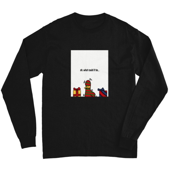 Discover Dildo-Wrapped-Gift-Funny-Inappropriate-Christmas-Card T-Shirt Long Sleeves