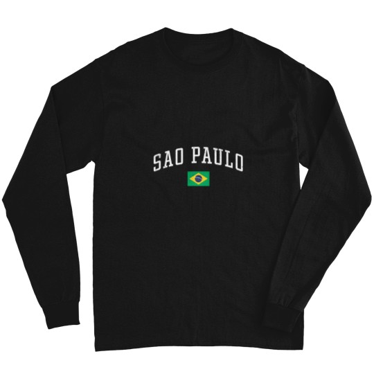 Discover Sao Paulo Brasil Country Flag Vacation Long Sleeves