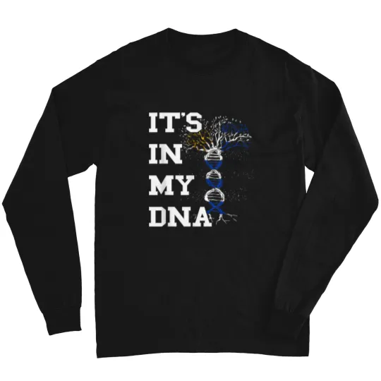 Discover Uruguay Flag Its In My Dna Uruguayan Roots Molecule Tree Long Sleeves