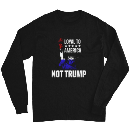 Discover Anti-trump 2020 Us Flag Art Against Trump Usa Election Long Sleeves