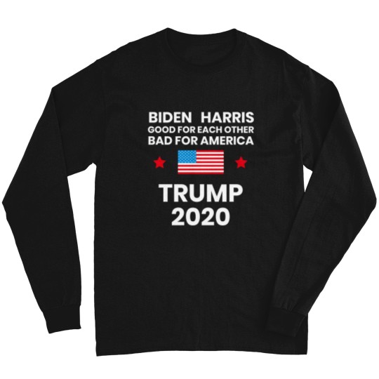 Discover Anti Biden-Biden Harris Bad For America Pro Trump 2020 Election_4 Long Sleeves