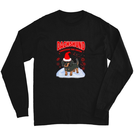 Discover Dachshund Lover Merry Christmas Long Sleeves
