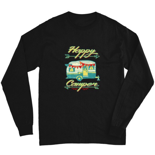 Discover Happy Camper - Camping 	 For Men Women And Kids Tee Long Sleeves