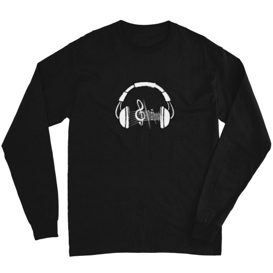 Discover Vibing-In-Headphones T-Shirt Long Sleeves
