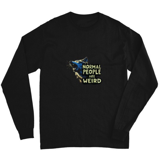 Discover Wolf and Normal People Are Weird Long Sleeves