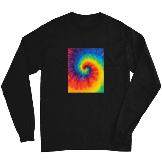 Discover Tie-Dye-Swirl-Rainbow T-Shirt Long Sleeves