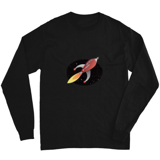 Discover Cartoon rockets - spaces travel Classic Long Sleeves