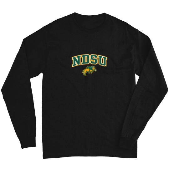 Discover North Dakota State Bison Arch Over White Long Sleeves