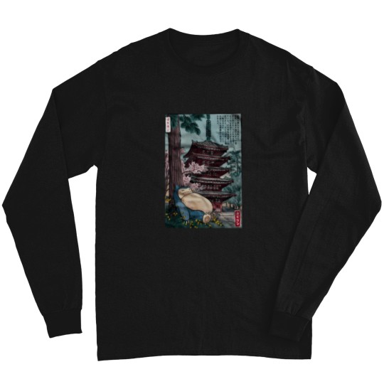 Discover Sn Lax Sleeping Near A Temple (1) T-Shirt Long Sleeves